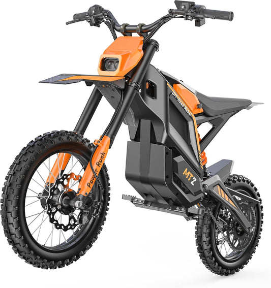 MOYDAR Lightning X White / Black 14-16 inch tire E-Motorcycle | Battery removable charging E-Moto