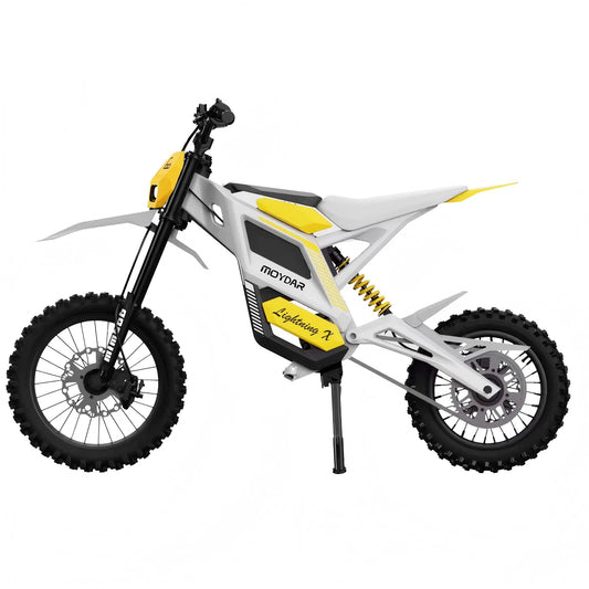 MOYDAR Lightning X White / Black 14-16 inch tire E-Motorcycle | Battery removable charging E-Moto